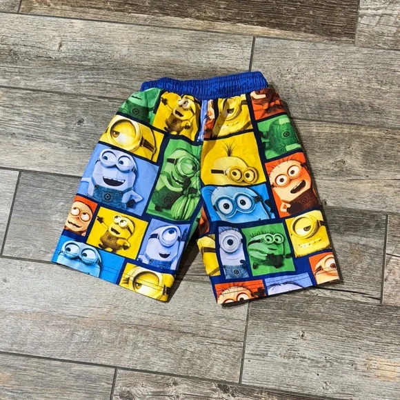 Colorful Minions Kids Swimtrunks - Picture 3 of 3